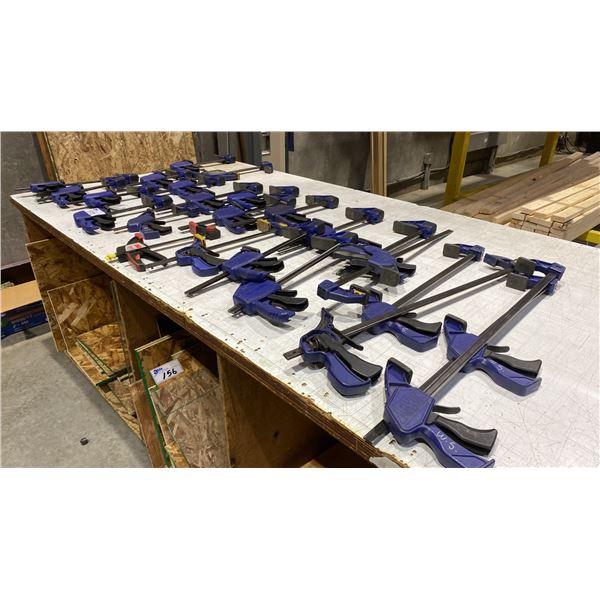 GROUP OF APPROX 24 ASSORTED IRWIN QUICK-GRIP CLAMPS