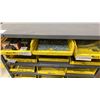 Image 3 : ULINE METAL ADJUSTABLE HARDWARE SHELF WITH PLASTIC ORGANIZERS & ASSORTED SCREWS APPROX 3' X 1.6'W X