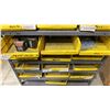 Image 4 : ULINE METAL ADJUSTABLE HARDWARE SHELF WITH PLASTIC ORGANIZERS & ASSORTED SCREWS APPROX 3' X 1.6'W X