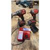 Image 1 : 2 MILWAUKEE CORDLESS DRILLS WITH 3 BATTERIES & CHARGER