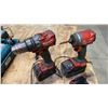 Image 2 : 2 MILWAUKEE CORDLESS DRILLS WITH 3 BATTERIES & CHARGER