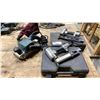 Image 1 : 2 SUPCO PNEUMATIC STAPLE GUNS WITH HARD TRANSPORT CASES & MAKITA 9403 ELECTRIC BELT SANDER