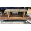 Image 2 : 4 ASSORTED WOODEN BENCHES
