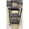 Image 2 : ULINE BLACK METAL POWERED MOBILE WORKSTATION CARTS