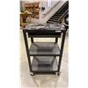 Image 3 : ULINE BLACK METAL POWERED MOBILE WORKSTATION CARTS