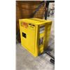 Image 2 : ULINE H-7295 YELLOW FLAMMABLE LIQUID STORAGE CABINET WITH CONTENTS *MUST TAKE ALL*
