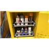 Image 4 : ULINE H-7295 YELLOW FLAMMABLE LIQUID STORAGE CABINET WITH CONTENTS *MUST TAKE ALL*