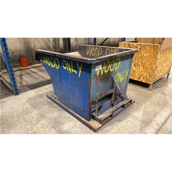 BLUE INDUSTRIAL QUICK RELEASE STEEL DUMPING BIN