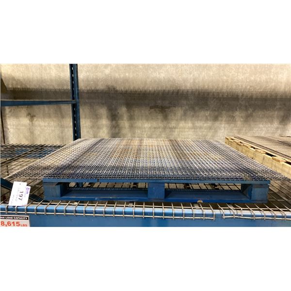 2 HEAVY DUTY METAL INDUSTRIAL SCREENS APPROX 46" X 59"