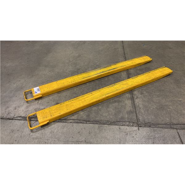 PAIR OF 5' YELLOW FORK EXTENSIONS