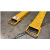 Image 2 : PAIR OF 5' YELLOW FORK EXTENSIONS