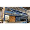 Image 2 : 2 BAYS OF BLUE PALLET RACKING W/MESH DECK SHELVING - (3) UPRIGHTS AND (10) SIDE RAILS