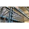 Image 3 : 2 BAYS OF BLUE PALLET RACKING W/MESH DECK SHELVING - (3) UPRIGHTS AND (10) SIDE RAILS