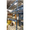 Image 4 : 2 BAYS OF BLUE PALLET RACKING W/MESH DECK SHELVING - (3) UPRIGHTS AND (10) SIDE RAILS