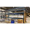 Image 2 : 2 BAYS OF BLUE PALLET RACKING W/MESH DECK SHELVING - (3) UPRIGHTS AND (12) SIDE RAILS