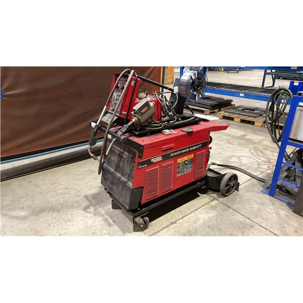 LINCOLN ELECTRIC POWER WAVE 455M/STT WELDER WITH LINCOLN POWER FEED 10M FEEDER