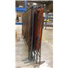 Image 3 : GROUP OF 6 METAL FRAMED WELDING CURTAINS APPROX 8' X 6'