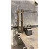 Image 3 : 3/4" TOP STEEL WELDERS WORK TABLE WITH ATTACHED BENCH VICE & 2 LARGE STEEL WEIGHTS