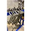 Image 2 : BLUE METAL WELDERS WORK STATION WITH APPROX 13 BESSEY WELDERS CLAMPS, 18 VICE GRIP CLAMPS, ASSORTED