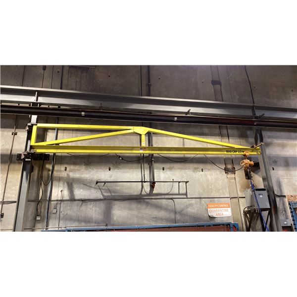 1/2 TON CAPACITY JIB CRANE WITH KITO 1/2 TON CHAIN HOIST