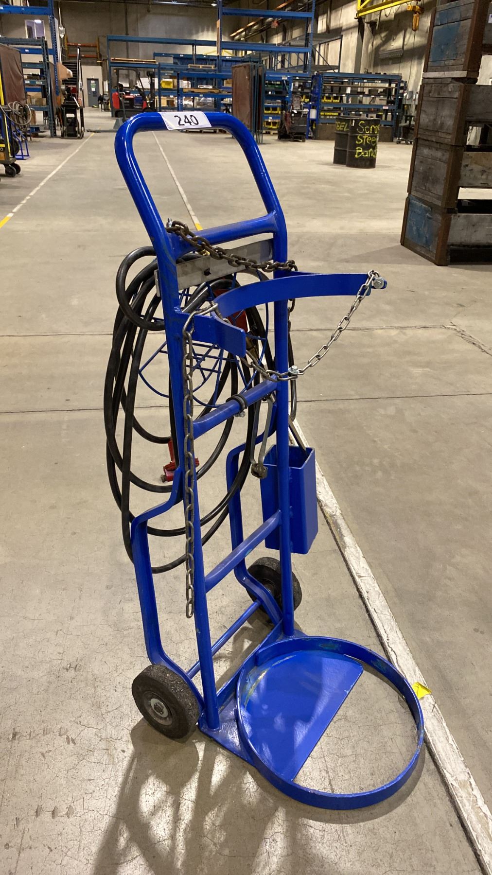 Torch Rig Dolly BLUE TIGER TORCH TANK DOLLY WITH TORCH, HOSE & GAUGE - Able Auctions