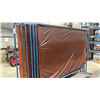 Image 2 : GROUP OF 6 METAL FRAMED WELDING CURTAINS APPROX 8' X 6'