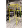 Image 1 : YELLOW METAL TANK STORAGE CAGE APPROX 3.4'W X 4.5'D X 6.8'H