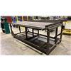 Image 2 : 1" THICK STEEL MOBILE WELDERS TABLE APPROX 8.5'L X 4.9'D X 3'H