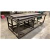 Image 6 : 1" THICK STEEL MOBILE WELDERS TABLE APPROX 8.5'L X 4.9'D X 3'H