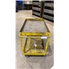 Image 2 : 2 TIER YELLOW METAL SHOP CART *CONTENTS NOT INCLUDED*