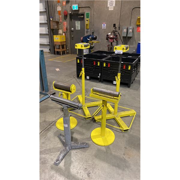 5 ASSORTED HEAVY DUTY MATERIAL ROLLERS