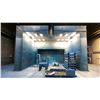 Image 2 : COL-MET LARGE METAL PANEL INDUSTRIAL PAINT BOOTH APPROX 30' X 30' WITH LIGHTING & FUME EXTRACTOR