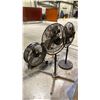 Image 2 : GROUP OF 4 ASSORTED FLOOR FANS