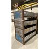 Image 2 : 4 WOODEN STACKABLE 6 COMPARTMENT PARTS CRATES