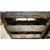 Image 3 : 4 WOODEN STACKABLE 6 COMPARTMENT PARTS CRATES