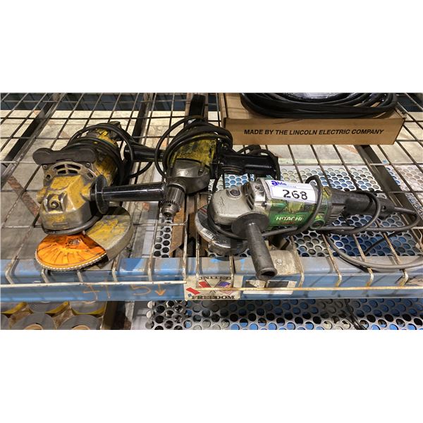 HITACHI / MAKITA HEAVY DUTY ELECTRIC GRINDERS & MAKITA IMPACT WRENCH