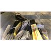 Image 3 : 2 PLASTIC BINS OF ASSORTED HEAVY DUTY LIFTING SLINGS