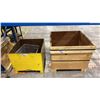 Image 2 : 6 PLASTIC PARTS STORAGE BINS & 3 WOODEN STORAGE CRATES