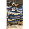Image 2 : 1 BAY OF BLUE PALLET RACKING W/MESH DECK SHELVING - (2) UPRIGHTS AND (10) SIDE RAILS