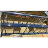 Image 3 : 1 BAY OF BLUE PALLET RACKING W/MESH DECK SHELVING - (2) UPRIGHTS AND (10) SIDE RAILS