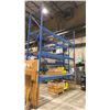 Image 3 : 1 BAY OF BLUE PALLET RACKING W/MESH DECK SHELVING - (2) UPRIGHTS AND (6) SIDE RAILS