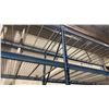 Image 3 : 2 BAY OF BLUE PALLET RACKING W/MESH DECK SHELVING - (3) UPRIGHTS AND (12) SIDE RAILS