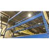 Image 2 : 1 BAY OF BLUE PALLET RACKING W/MESH DECK SHELVING - (2) UPRIGHTS AND (10) SIDE RAILS