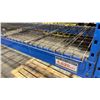 Image 3 : 1 BAY OF BLUE PALLET RACKING W/MESH DECK SHELVING - (2) UPRIGHTS AND (10) SIDE RAILS