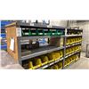 Image 2 : 2 GREY METAL SHELF RACKING UNITS WITH CONTENTS INCLUDING MACHINE COMPONENTS, RIVETS, MOUNTING