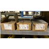Image 8 : 2 GREY METAL SHELF RACKING UNITS WITH CONTENTS INCLUDING MACHINE COMPONENTS, RIVETS, MOUNTING