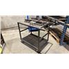 Image 1 : 2 TIER METAL MOBILE SHOP CART WITH ASSORTED METAL COMPONENTS