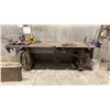 Image 1 : 1" THICK TOP METAL SHOP TABLE WITH BENCH VICE, SWING OUT STORAGE DRAWER & UNDERNEATH STORAGE