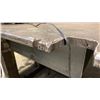 Image 2 : 1" THICK TOP METAL SHOP TABLE WITH BENCH VICE, SWING OUT STORAGE DRAWER & UNDERNEATH STORAGE