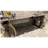 Image 3 : 1" THICK TOP METAL SHOP TABLE WITH BENCH VICE, SWING OUT STORAGE DRAWER & UNDERNEATH STORAGE